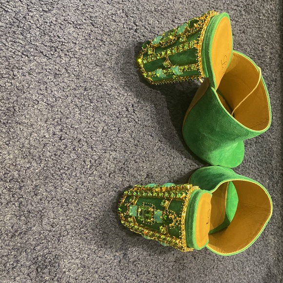 Le Capresi emerald heel, size 37 - Picture 2 of 5